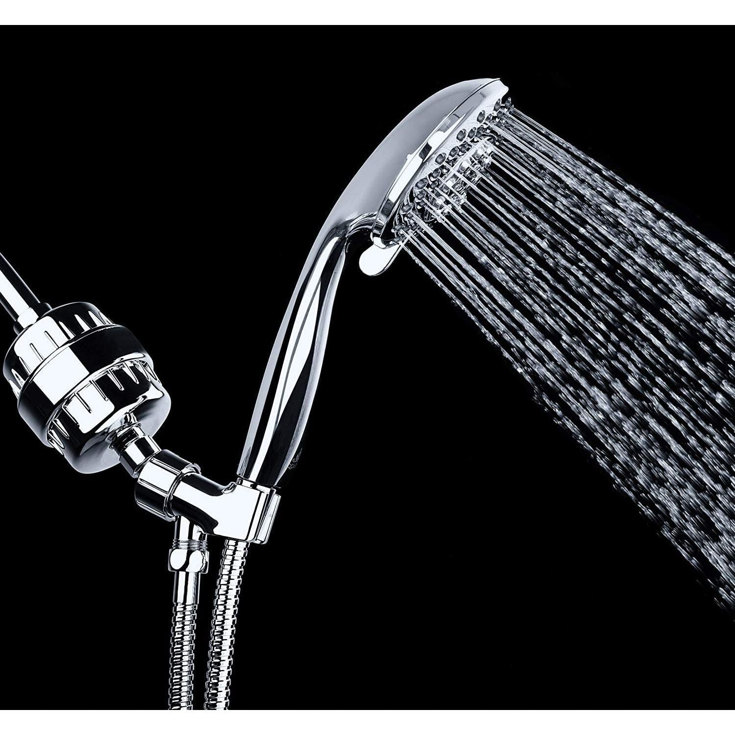 High Output Revitalizing Shower Filter - Reduces Dry Itchy Skin, Dandruff, Eczema, and Dramatically Improves the Condition of Your Skin, Hair and Nails - Chrome (SF100)