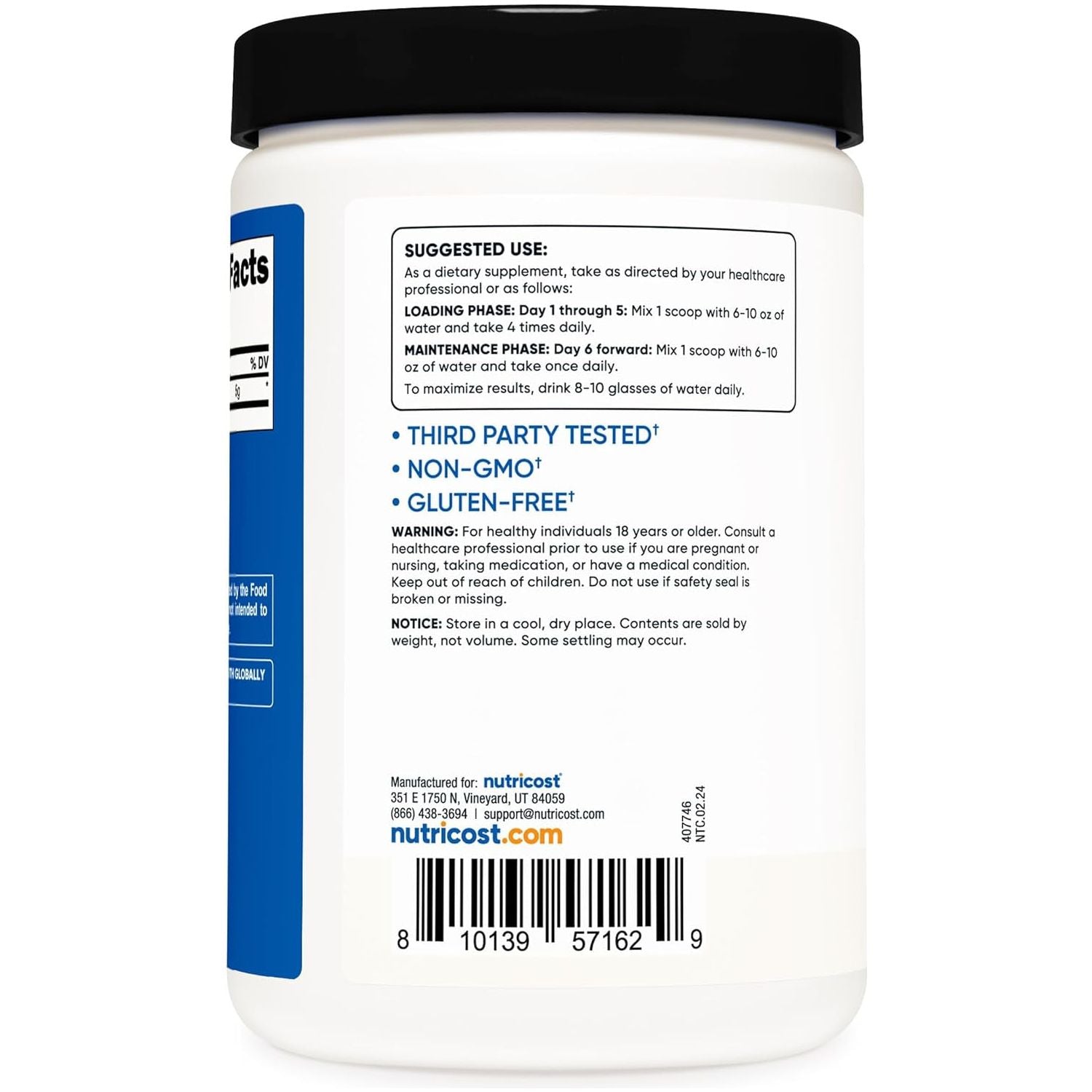 Nutricost Creatine Monohydrate Micronized Powder – Premium Quality  17.9 Oz - 500g