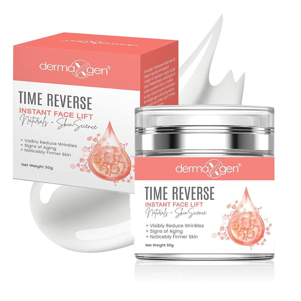 DERMAXGEN Time Reverse Instant Face Lift – 50g | 60-Second Wrinkle Lift & Firming Cream