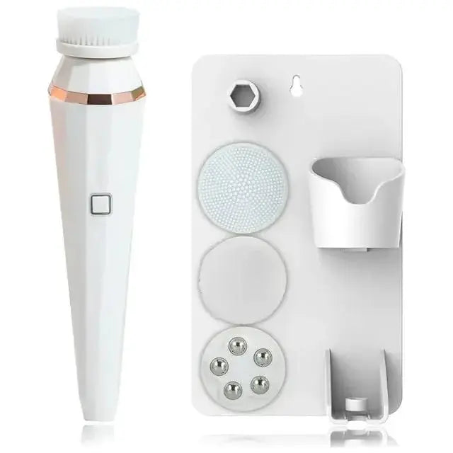 4 - in - 1 Facial Cleansing Brush: Cleanse, Exfoliate &amp; Revitalize Your Skin - Glam Global UKGlam Global UK