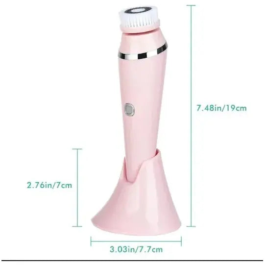 4 - in - 1 Facial Cleansing Brush: Cleanse, Exfoliate &amp; Revitalize Your Skin - Glam Global UKGlam Global UK