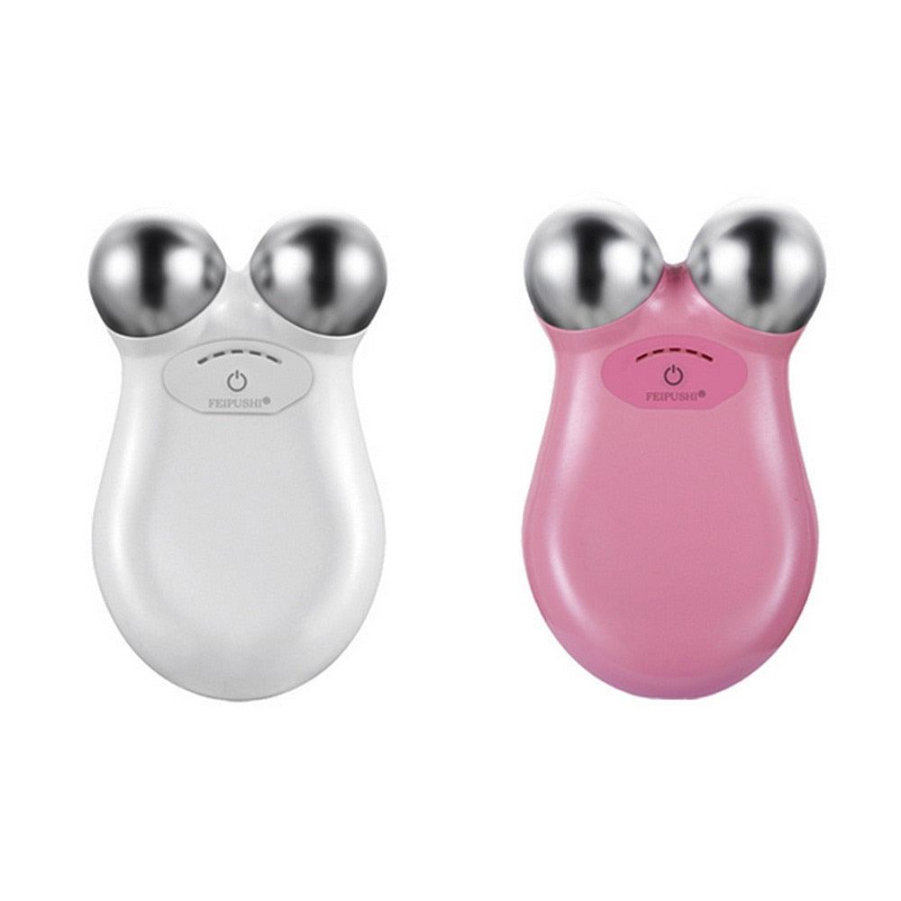 Mini Microcurrent Facial Massager – USB Rechargeable Wrinkle Remover & Skin Tightening Device for Anti-Aging, Puffiness & Dark Circles