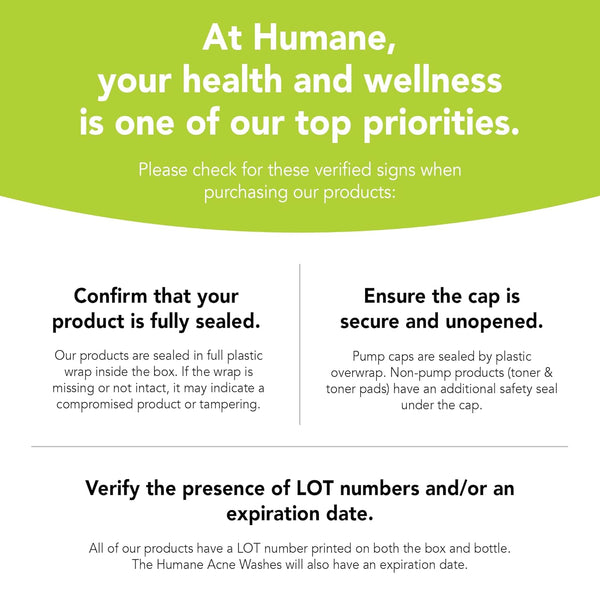 Humane Maximum-Strength Acne Wash – 237ml | 10% Benzoyl Peroxide Face & Body Cleanser for Stubborn Acne