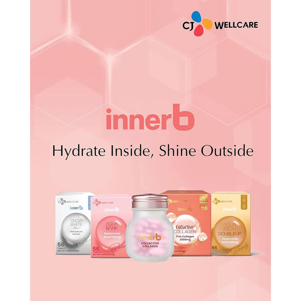 CJ Wellcare Innerb Aqua Bank – 56 Capsules | Deep Hydration & Skin Moisture Retention