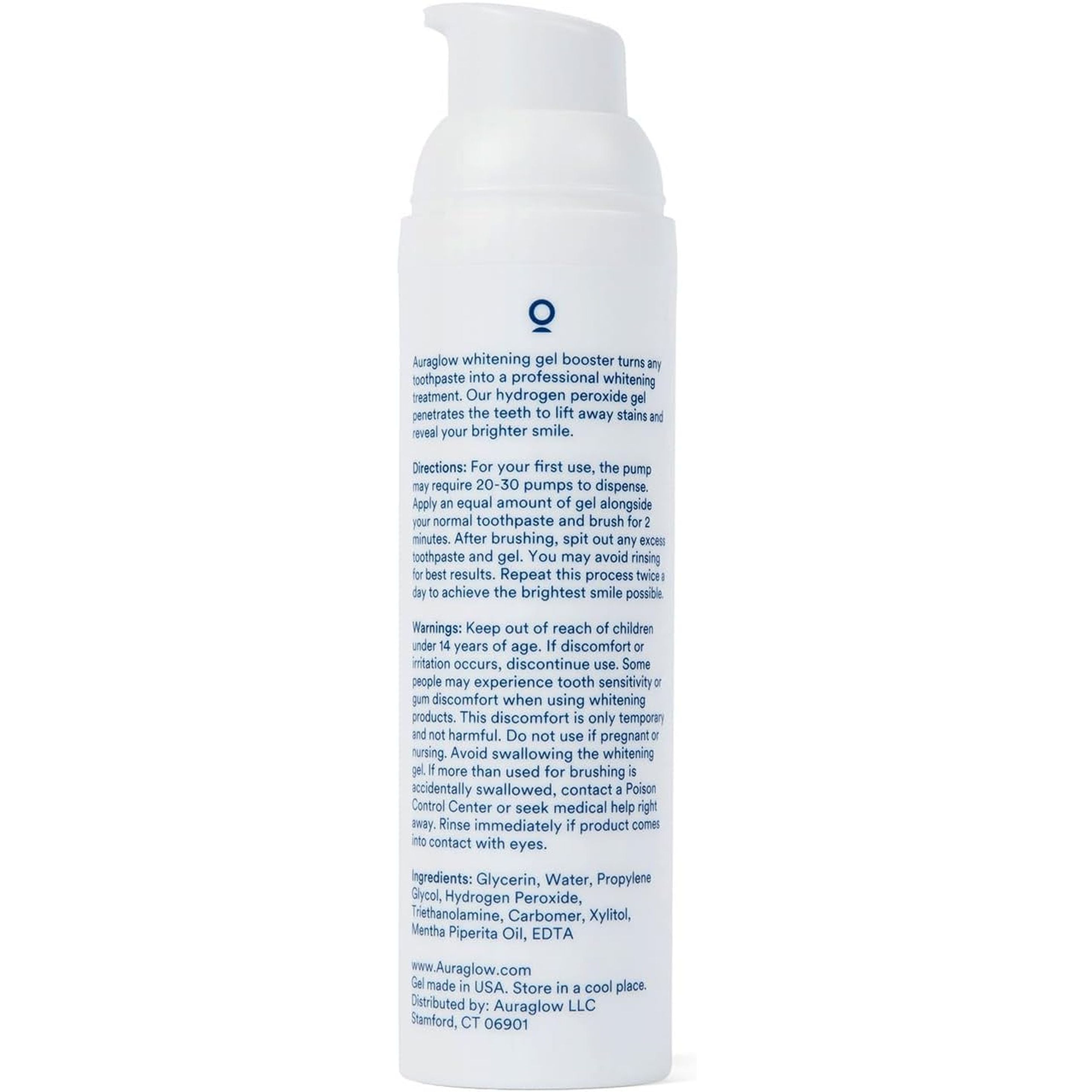 Auraglow Whitening Gel Booster – 73g | Daily Teeth Whitening & Stain Removal