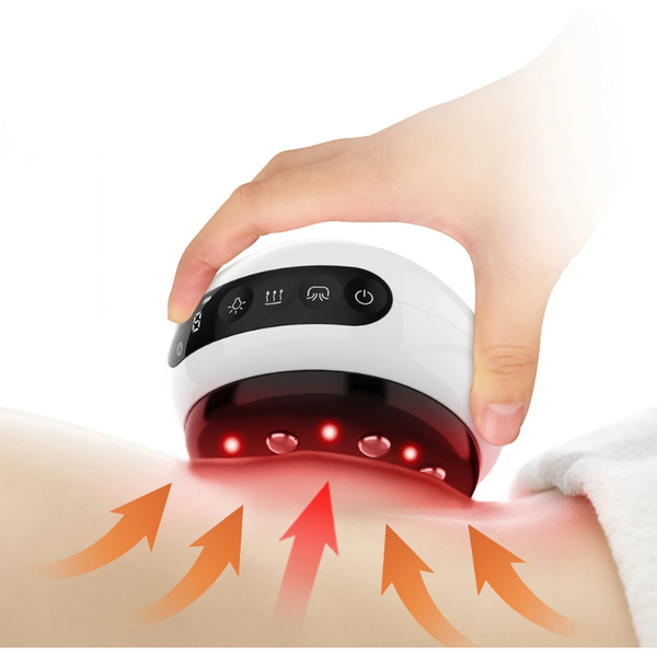 Intelligent Gua Sha Cupping Massager – LCD Display, Hot Compress & Red Light for Meridian Therapy