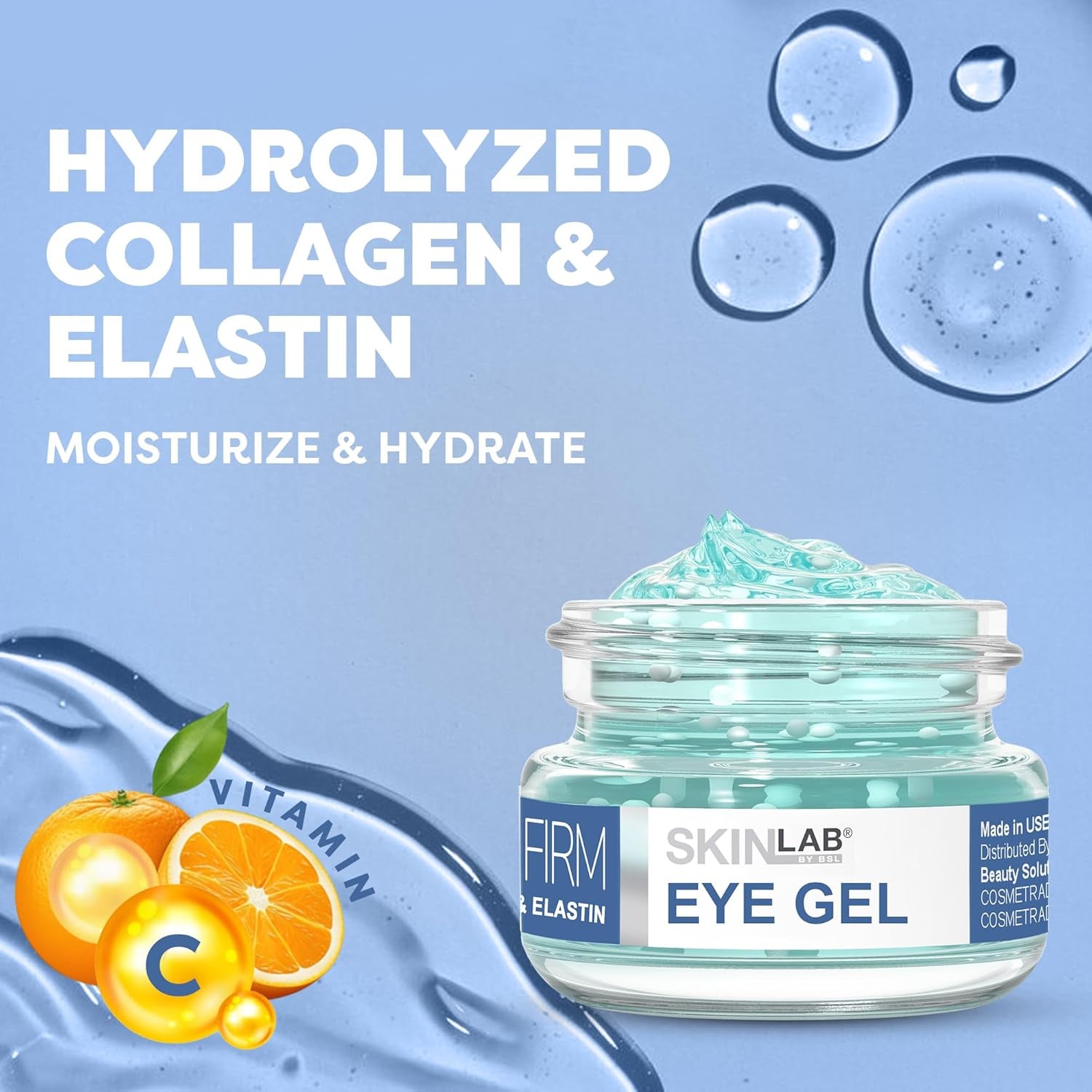 SKIN LAB BY BSL Lift and Firm Eye Gel – 15g | Brightening, Hydrating Eye Treatment for Fine Lines & Puffiness