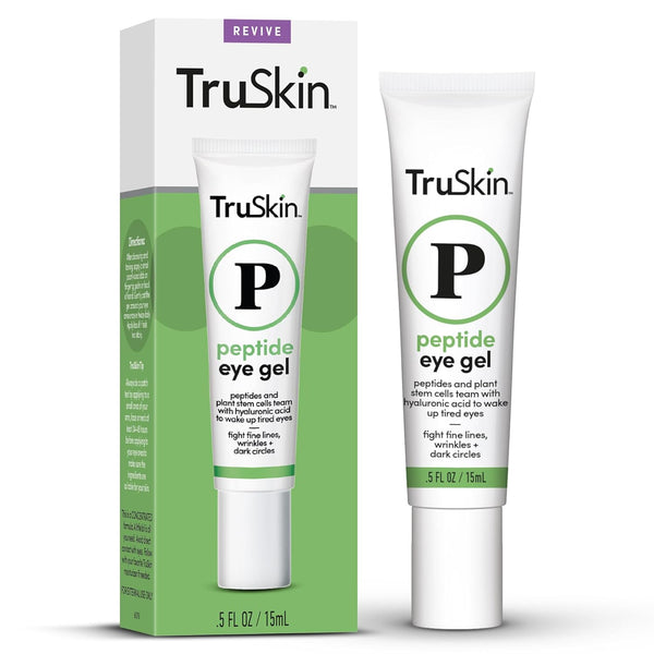 TruSkin Peptide Eye Gel – 15ml | Brightening & Hydrating Eye Treatment for Dark Circles & Fine Lines
