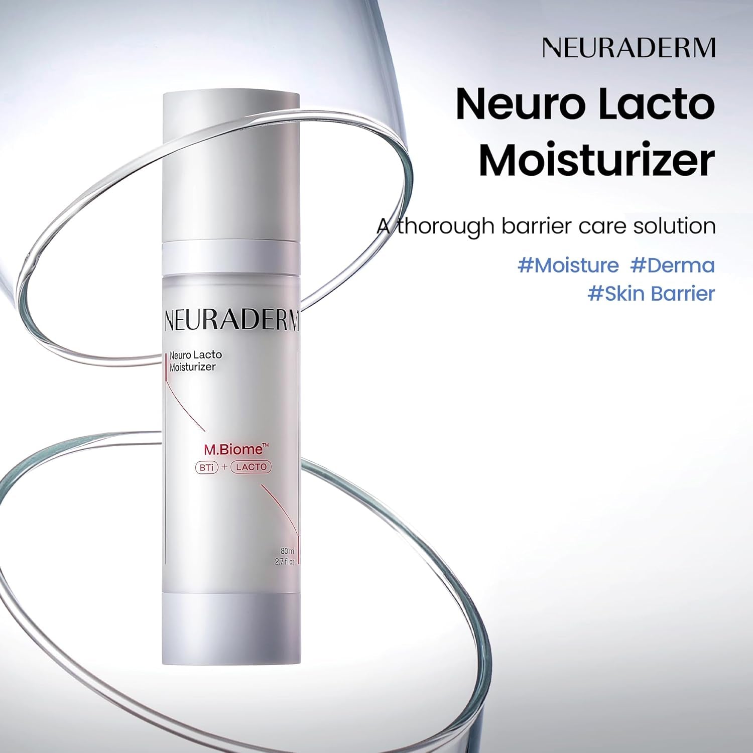 NEURADERM Neuro Lacto Moisturizer – 80ml | Microbiome-Boosting Hydration for Sensitive Skin