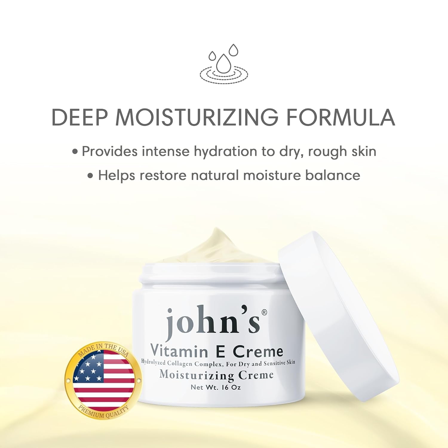 John’s Vitamin E Creme – 454g | Deep Hydration & Skin Nourishment