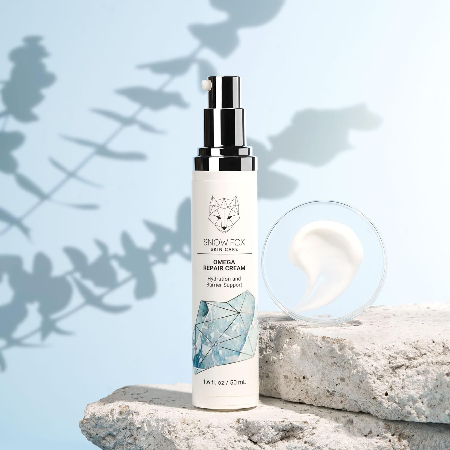 Snowfox Skin Care Omega Repair Cream – 50ml | Barrier-Strengthening, Hydrating Anti-Ageing Moisturiser