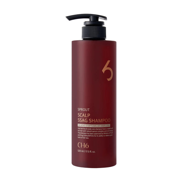 CH6 Sprout Scalp SSAG Shampoo – 520ml | Hair Loss Relief, Anti-Ageing & Scalp Renewal Formula