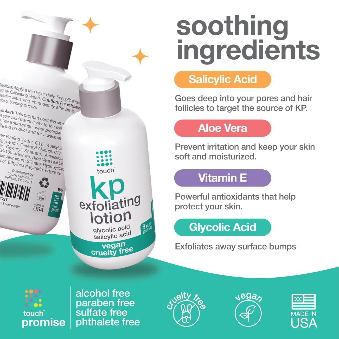 TOUCH KP Exfoliating Lotion - 237ml