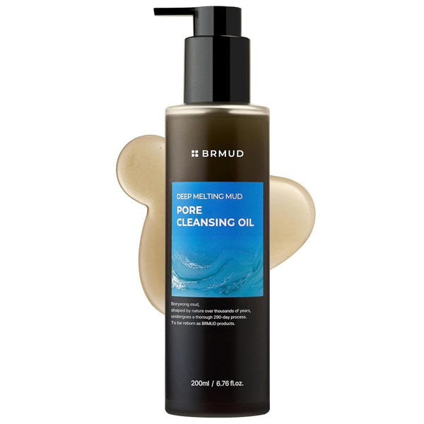 BRMUD Deep Melting Mud Pore Cleansing Oil – 200ml | Deep-Cleansing & Hydrating Face Oil