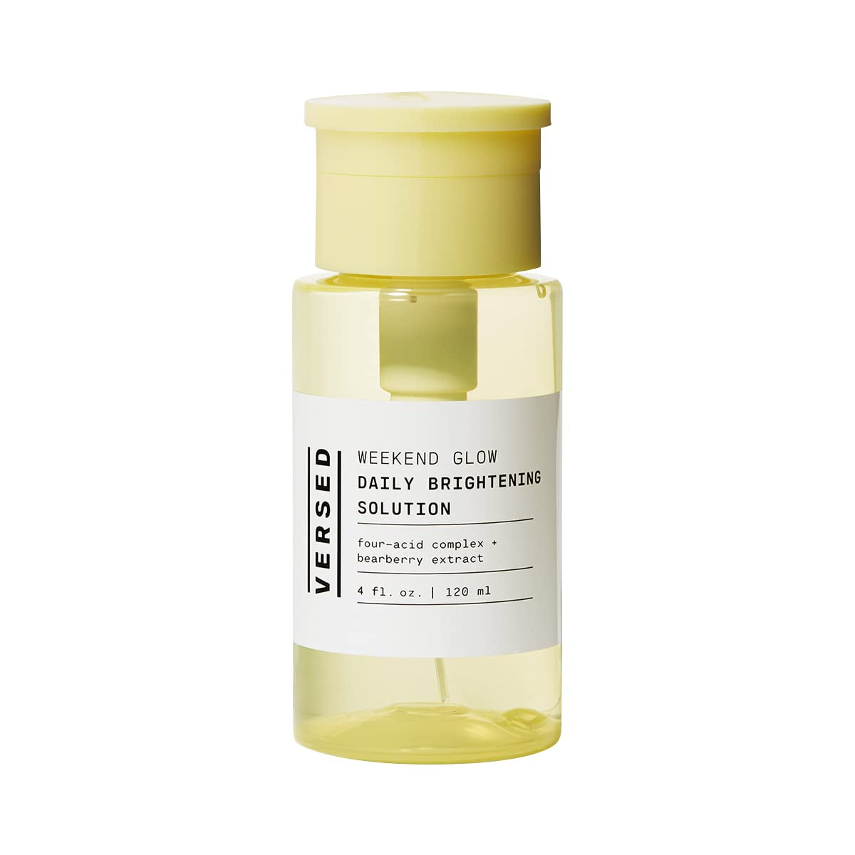 Versed Weekend Glow Daily Brightening Solution – 120ml | Vitamin C Toner for Dark Spots & Uneven Skin Tone