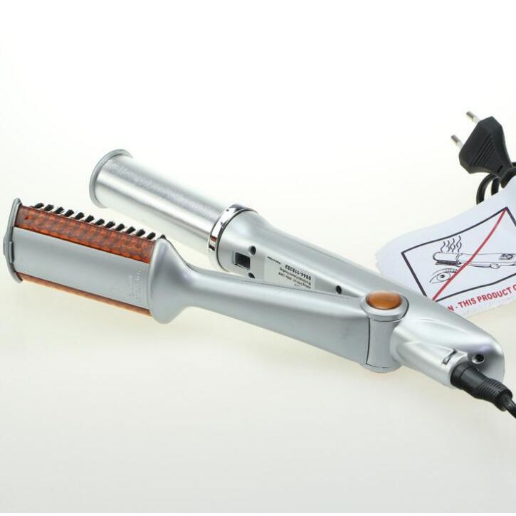 2-in-1 Automatic Hair Curler & Straightener – Fast Heating Ceramic Styling Tool with 3 Temperature Settings | Anti-Tangle Rotating Design (29.5cm)