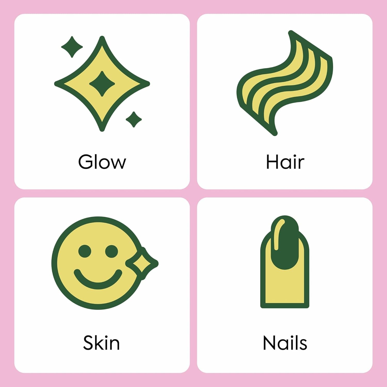 Wonderbeauty Hair, Skin & Nails Rejuvenation Gummies with Tremella Mushroom, Marine Collagen Peptides, Keratin, & Biotin – Watermelon Flavor, 60 Gummies