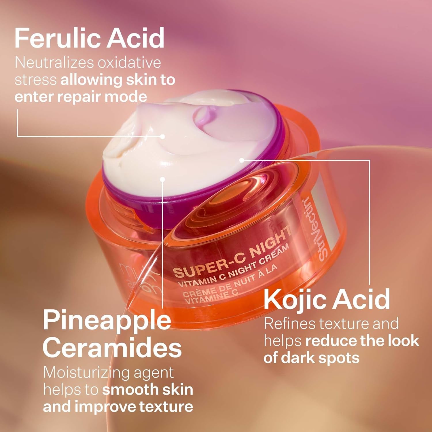 StriVectin Super-C Night Vitamin C Night Cream – 50ml | Brightening, Firming & Rejuvenating Overnight Treatment
