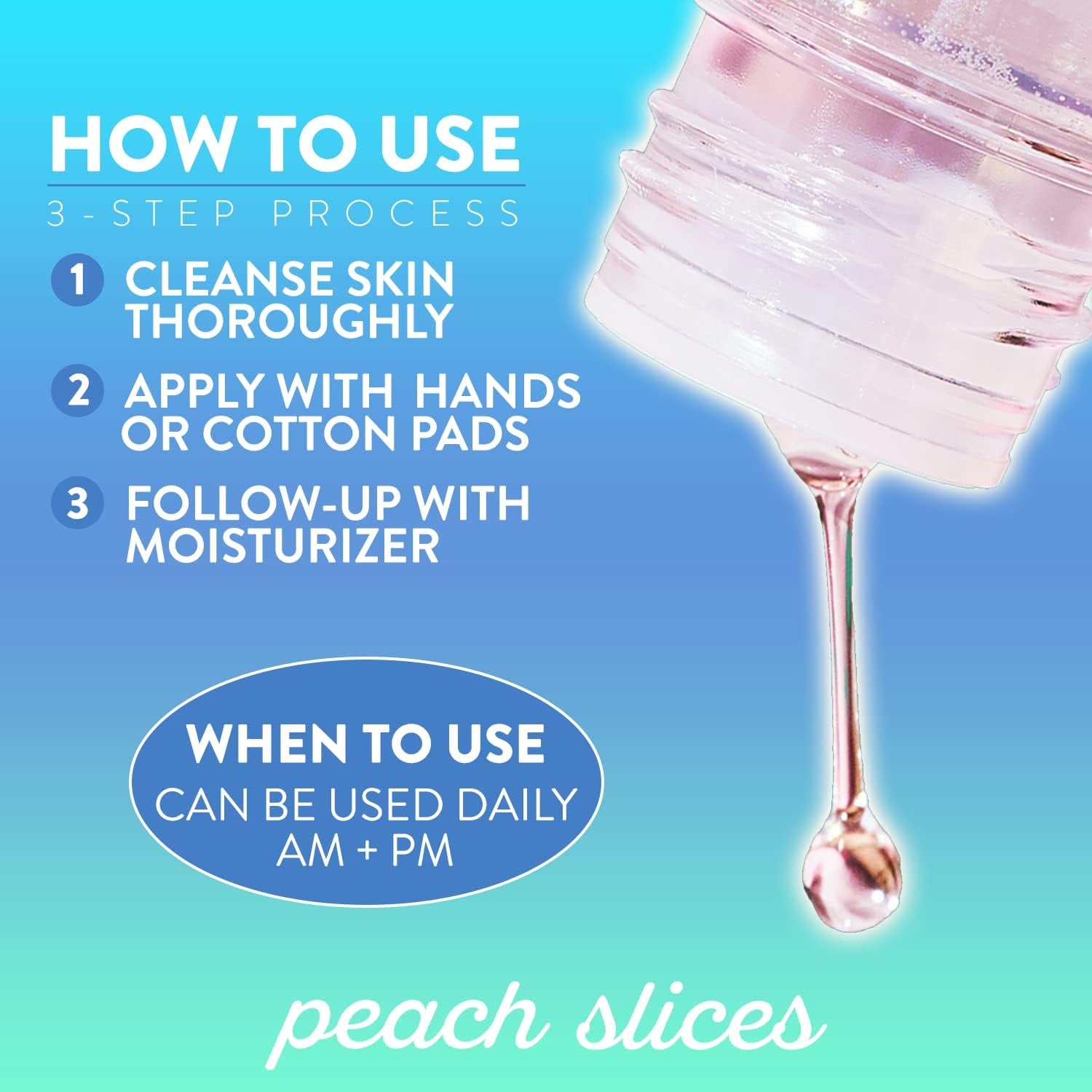 Peach Slices Snail Rescue Blemish Busting Toner – 120ml | Hydrate, Exfoliate & Target Blemishes with 95% Snail Mucin & Cica