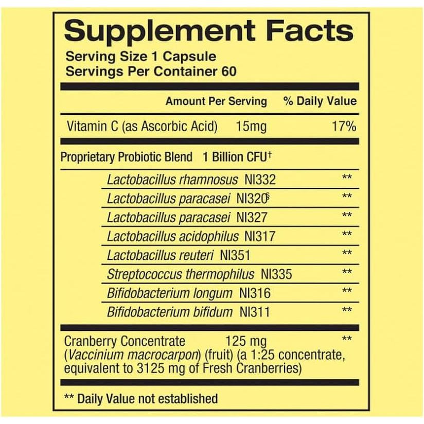 Spring Valley Women’s Probiotic Dietary Supplement – 60 Capsules | Digestive, Urinary & Immune Support