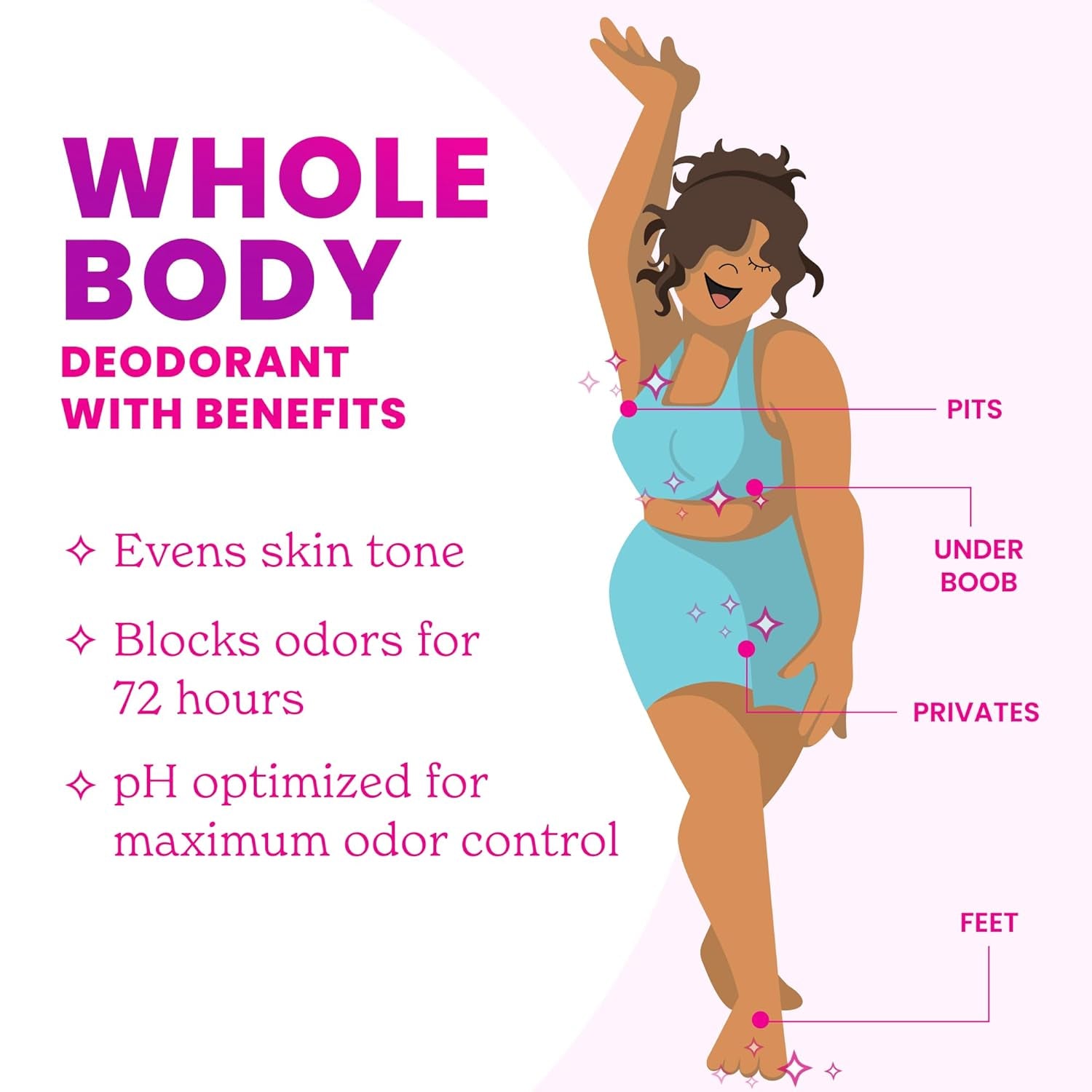 Lume Whole Body Deodorant - Invisible Cream (Clean Tangerine) - 85g (Pack of 2) 