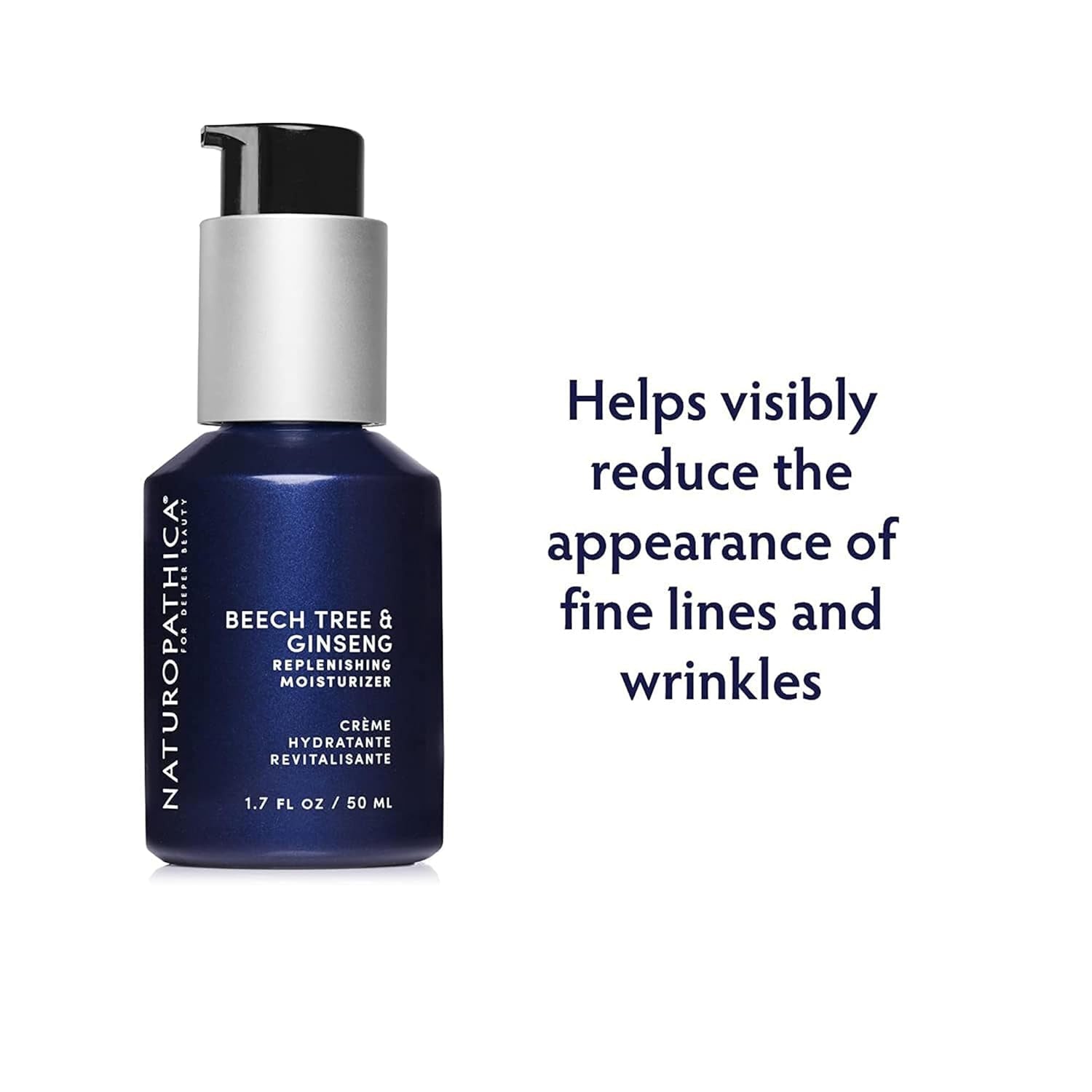 Naturopathica Beech Tree & Ginseng Replenishing Moisturizer – 50ml | Firming & Hydrating Face Cream