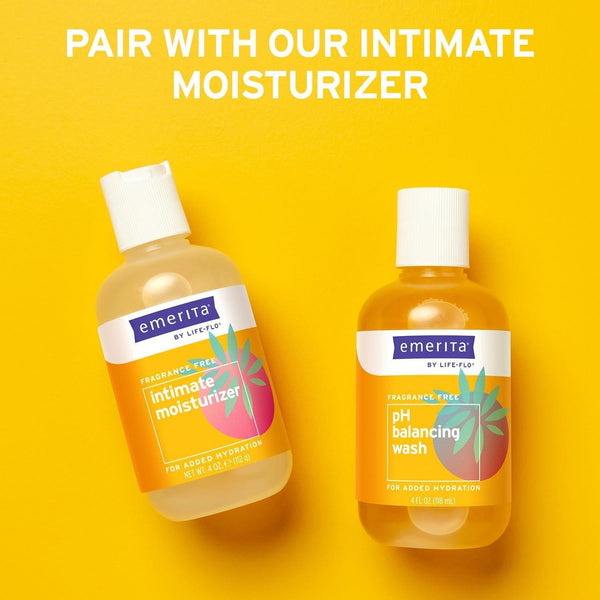 Emerita by Life-flo pH Balancing Wash for Women – Gentle Feminine Cleanser – 4 fl oz (118ml)