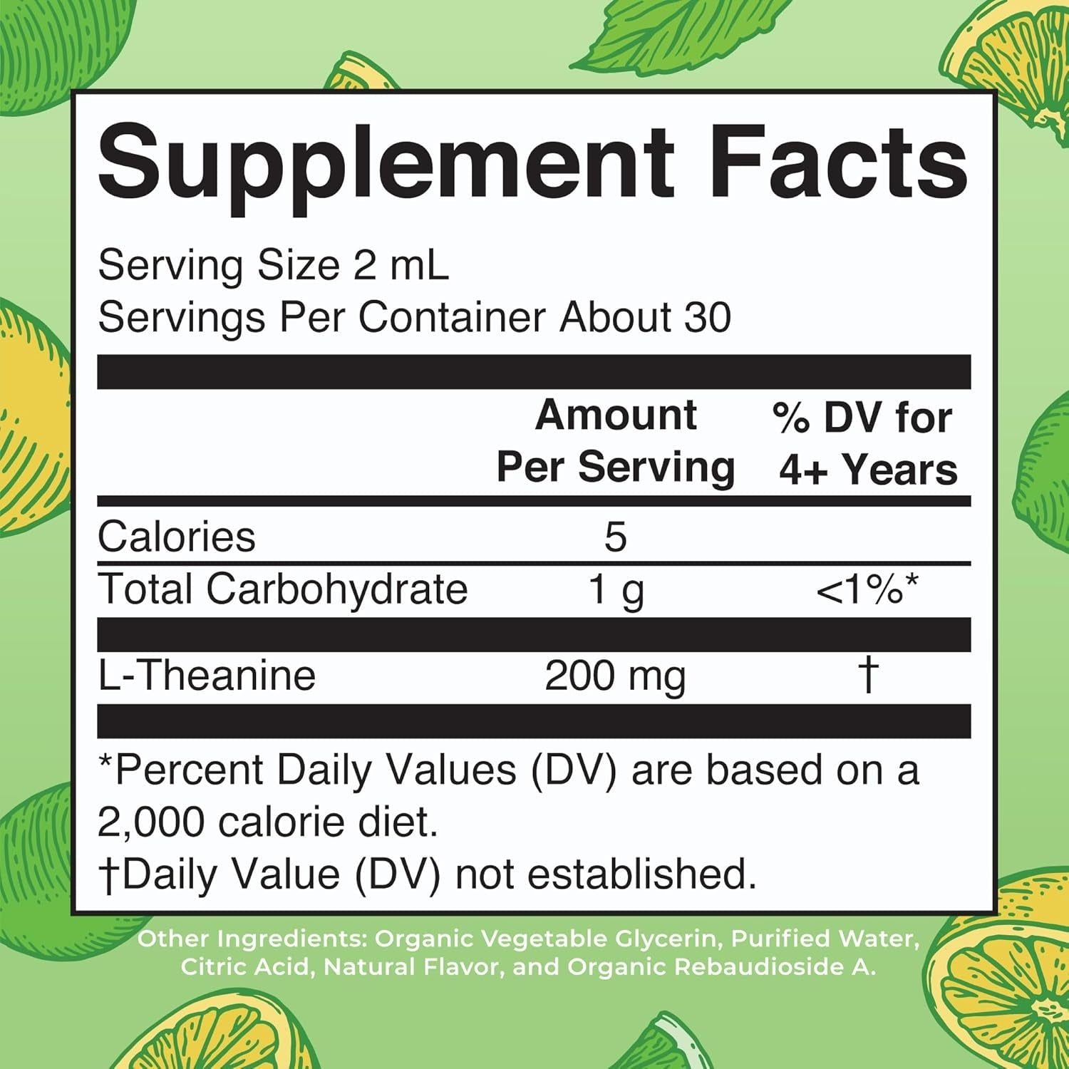 MaryRuth Organics L-Theanine Liquid Drops – 60ml | Mood, Relaxation & Cognitive Support
