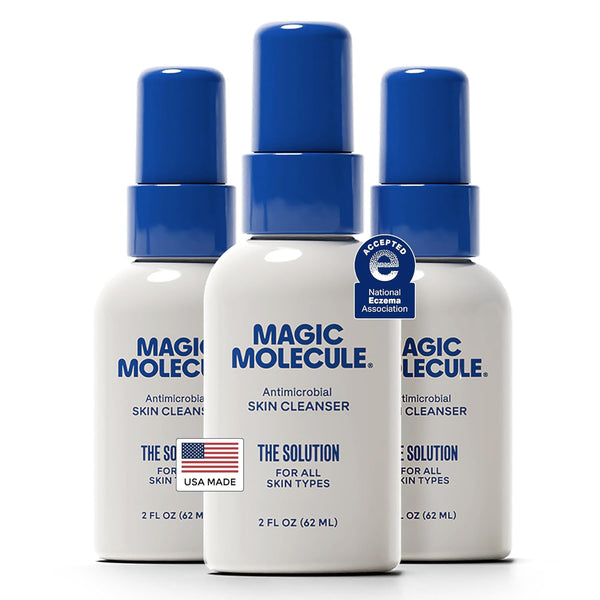 Magic Molecule Antimicrobial Skin Cleanser – 62ml (Pack of 3) | Gentle HOCl Formula for Face, Body & Tattoo Aftercare