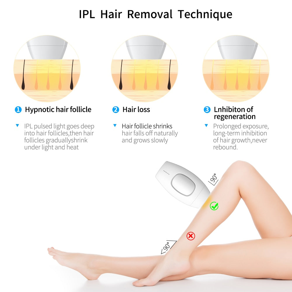 LippyTime IPL Laser Hair Removal Device – Full Body, 600,000 Flashes