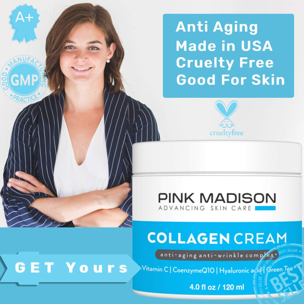 Pink Madison Collagen Cream – 120ml | Anti-Aging, Anti-Wrinkle & Skin Rejuvenation