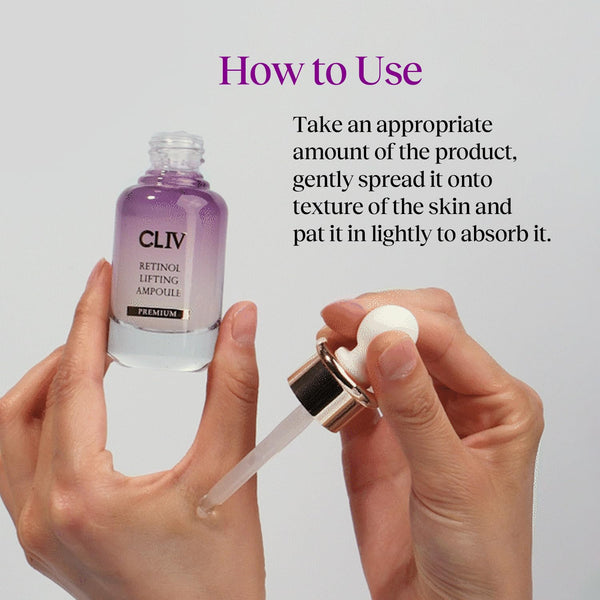 CLIV Retinol Lifting Ampoule – 30ml | Anti-Aging & Firming Serum