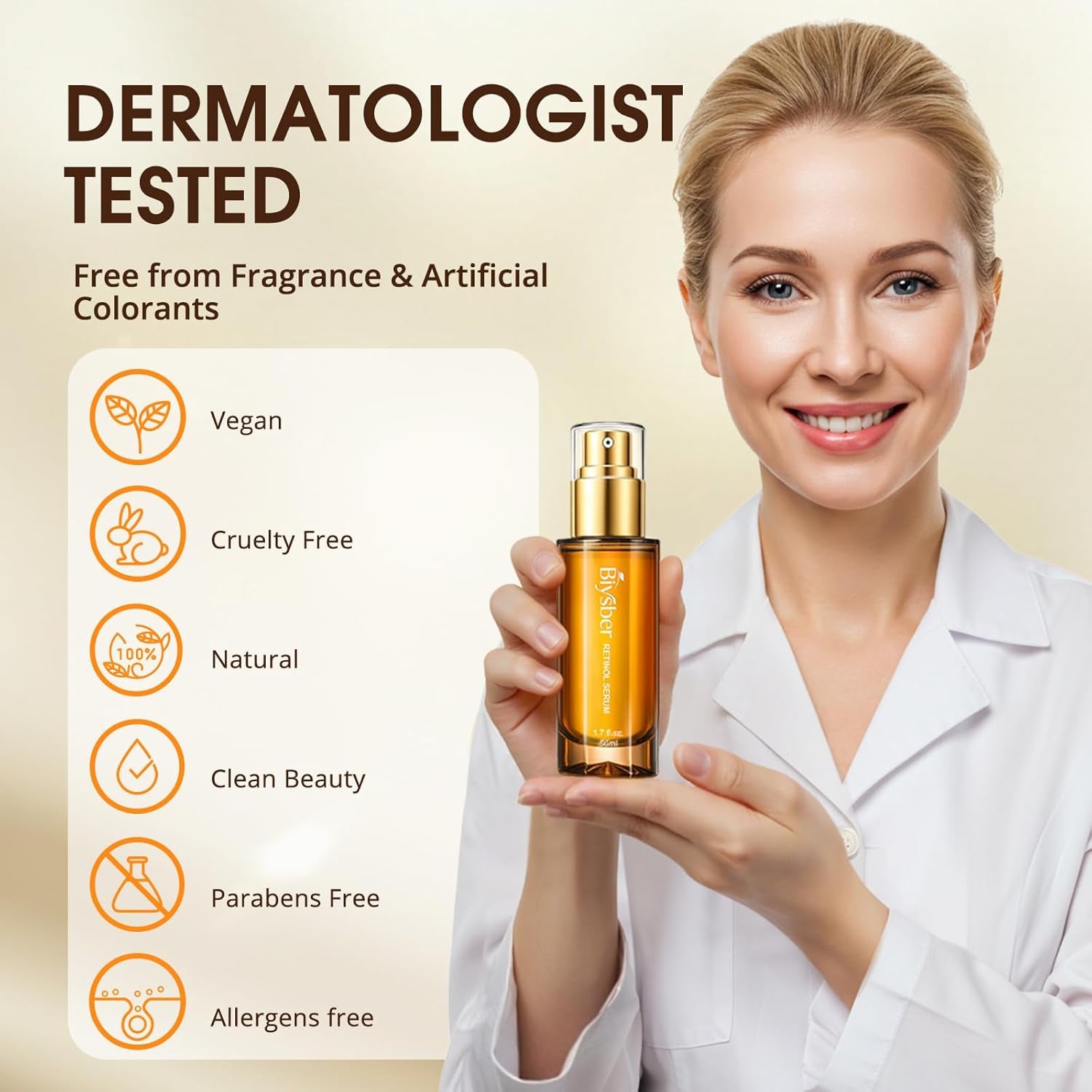 Retinol Collagen Serum for Face: anti Aging & anti Wrinkle Repair Serum with Boost Hydration Formula - Day/Night Facial Firming Neck Plump Skin Care for Women/Men(1.70 Fl Oz)