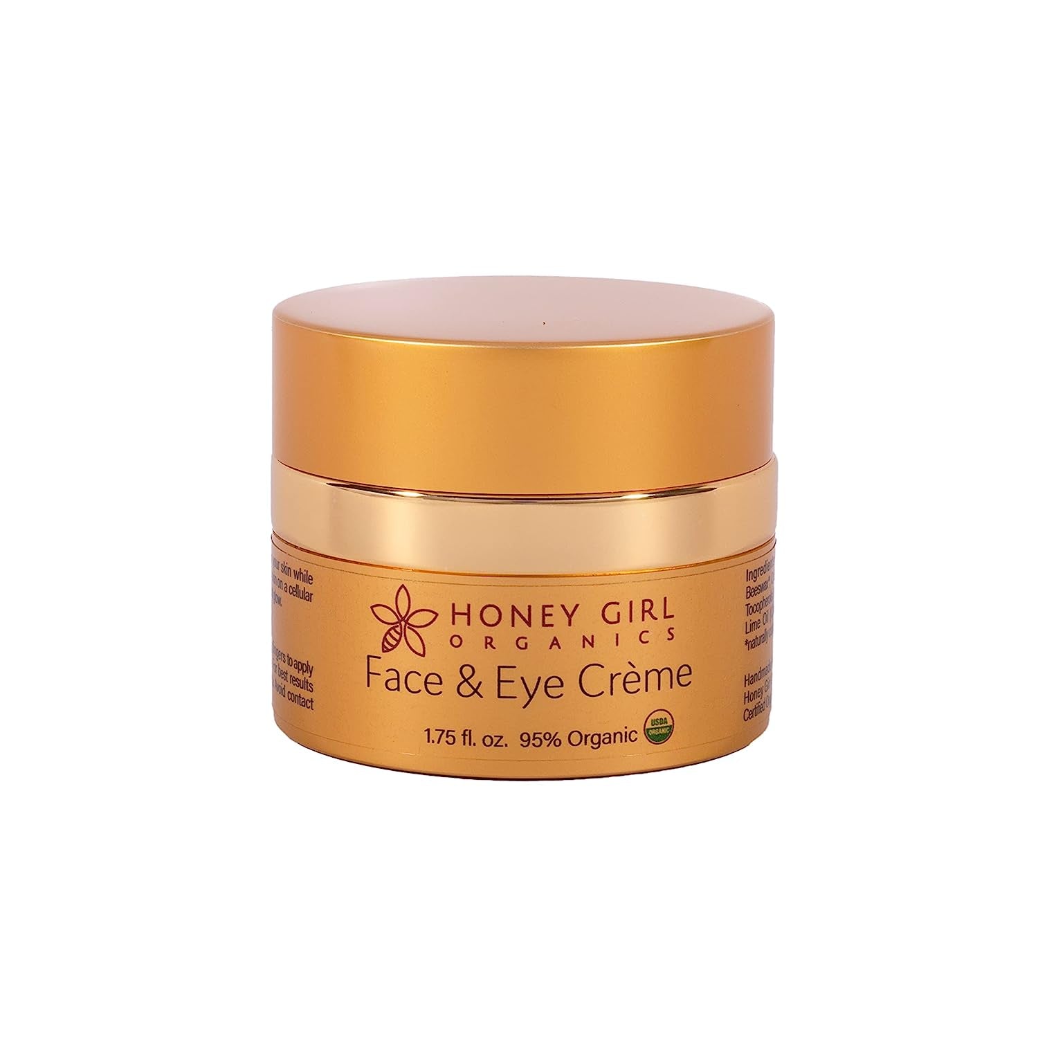 Honey Girl Organics Face & Eye Crème – 52ml | Hydrating, Anti-Aging Organic Moisturizer