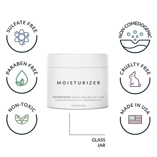 NAELI Day Moisturizer Broad Spectrum SPF 30 – 100ml | Anti-Aging Hydration with Peptides, Ceramides & UVA/UVB Protection