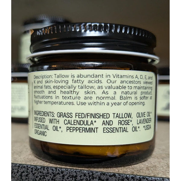 Hearth & Homestead Whipped Tallow Balm (Lavender Peppermint) – 37g | All-Natural Ancestral Skincare for Soothing + Nourishing Relief