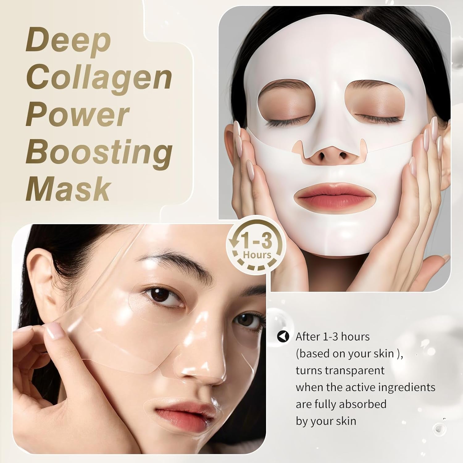 ISTON Bio-Collagen Anti-Wrinkle Gel Mask – 24g x 6 Sheets | Deep Hydration, Firming & Wrinkle Reduction