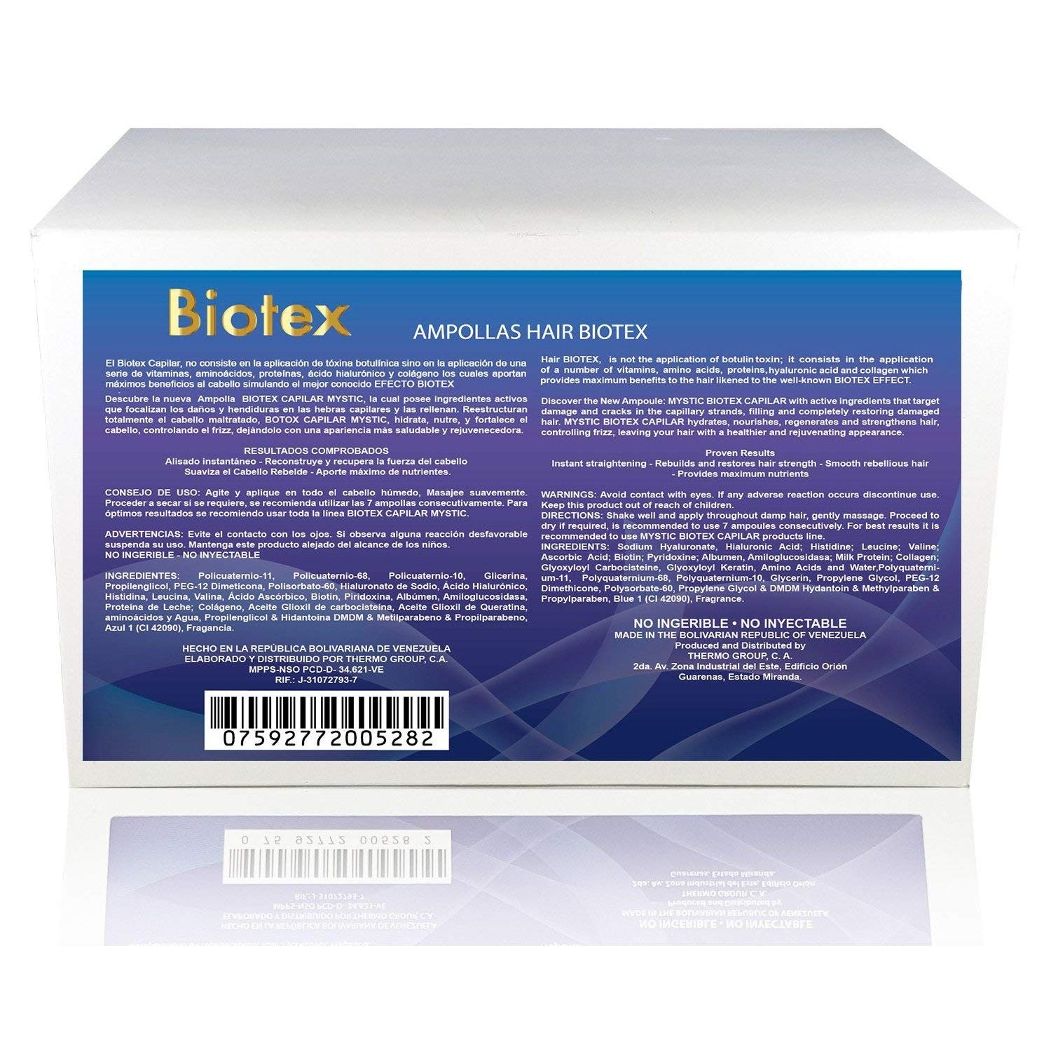 Kleravitex Mystic Biotex Ampoule – 24 x 10ml | Intensive Repair & Anti-Frizz Hair Treatment