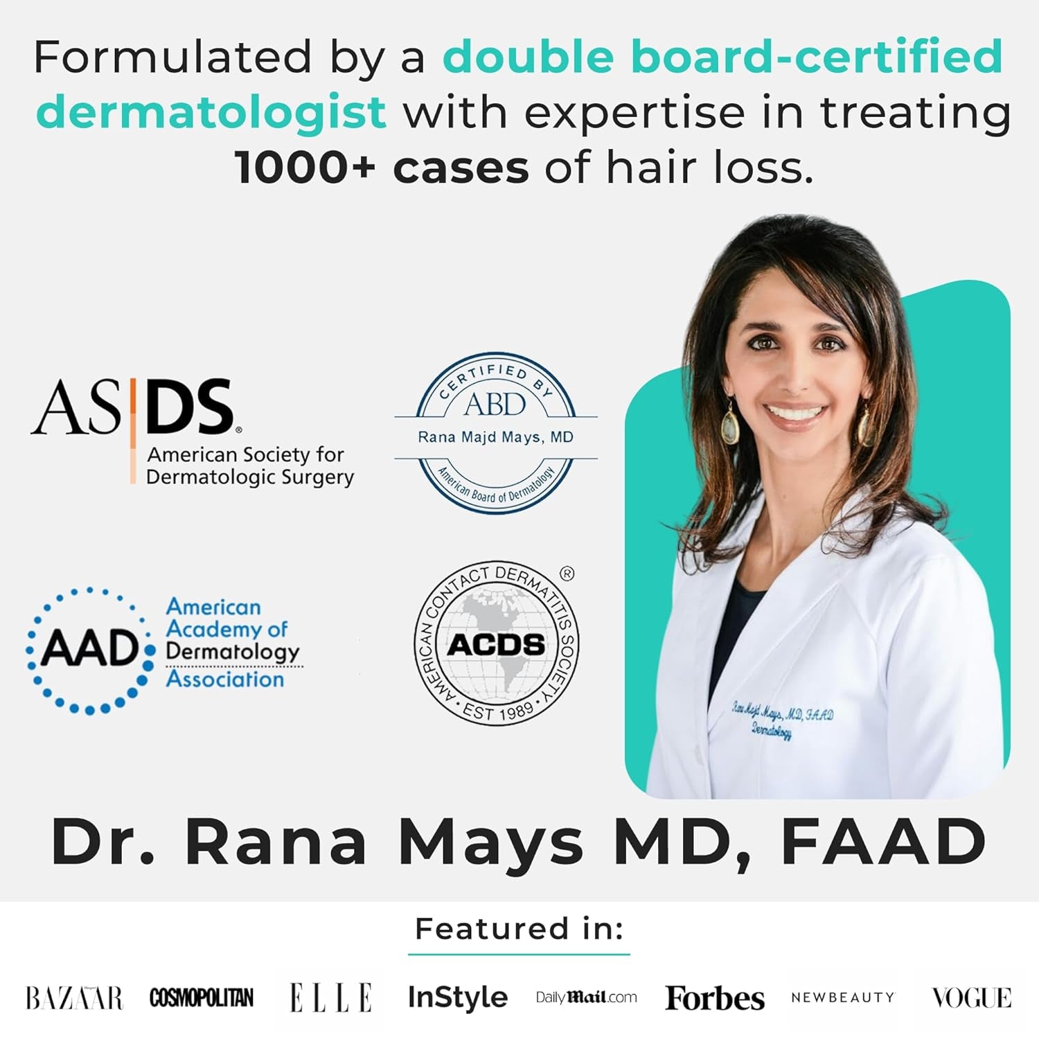 Hair Plus MD Hair Growth Supplement – 120 Capsules | Clinically Proven Formula for Thicker, Fuller Hair