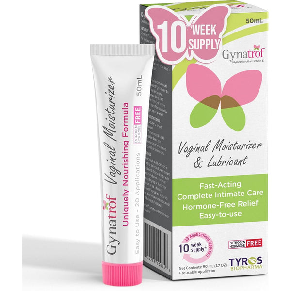 Gynatrof Vaginal Moisturizer – 50ml (20 Applications) | Fast-Acting, Hormone-Free Relief for Vaginal Dryness