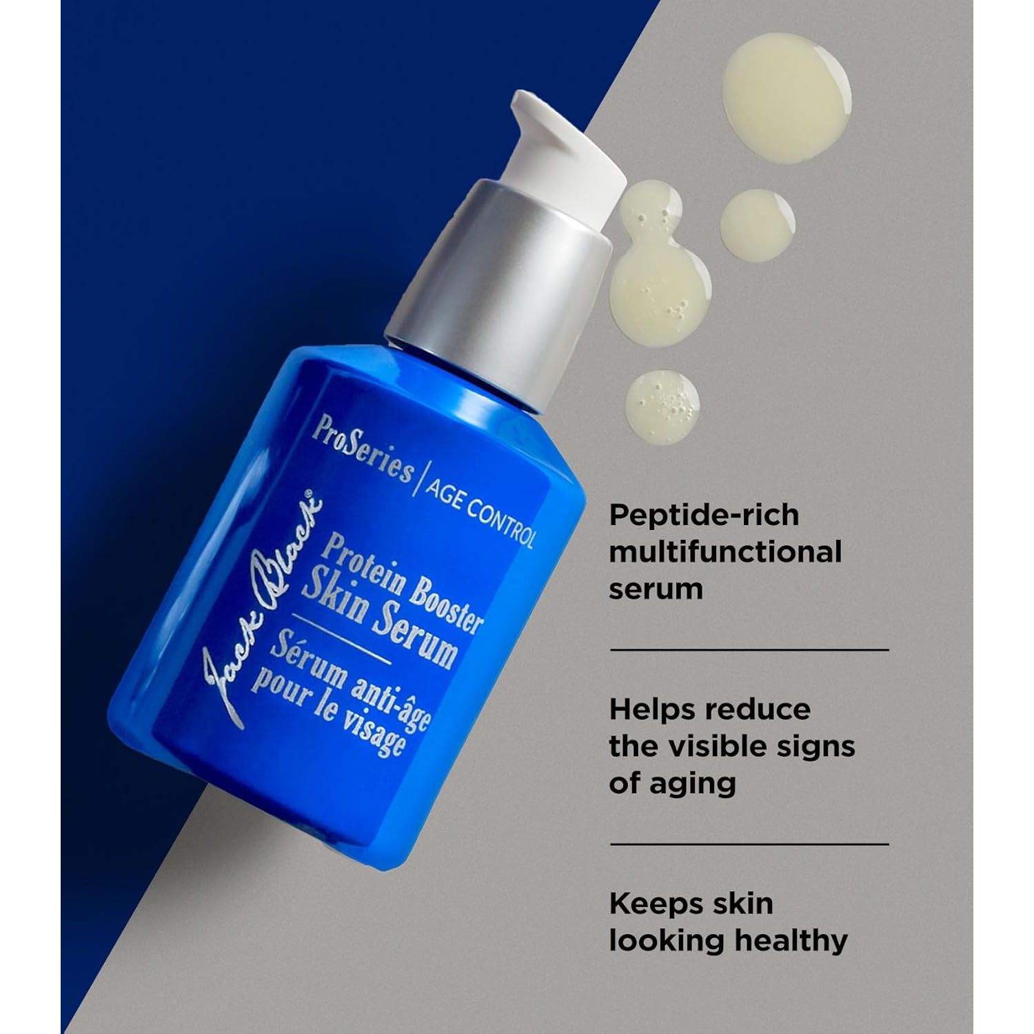 Jack Black Age-Defying Booster Pack | 2-Piece Set | Peptide-Powered Serum & Eye Rescue for Younger-Looking Skin