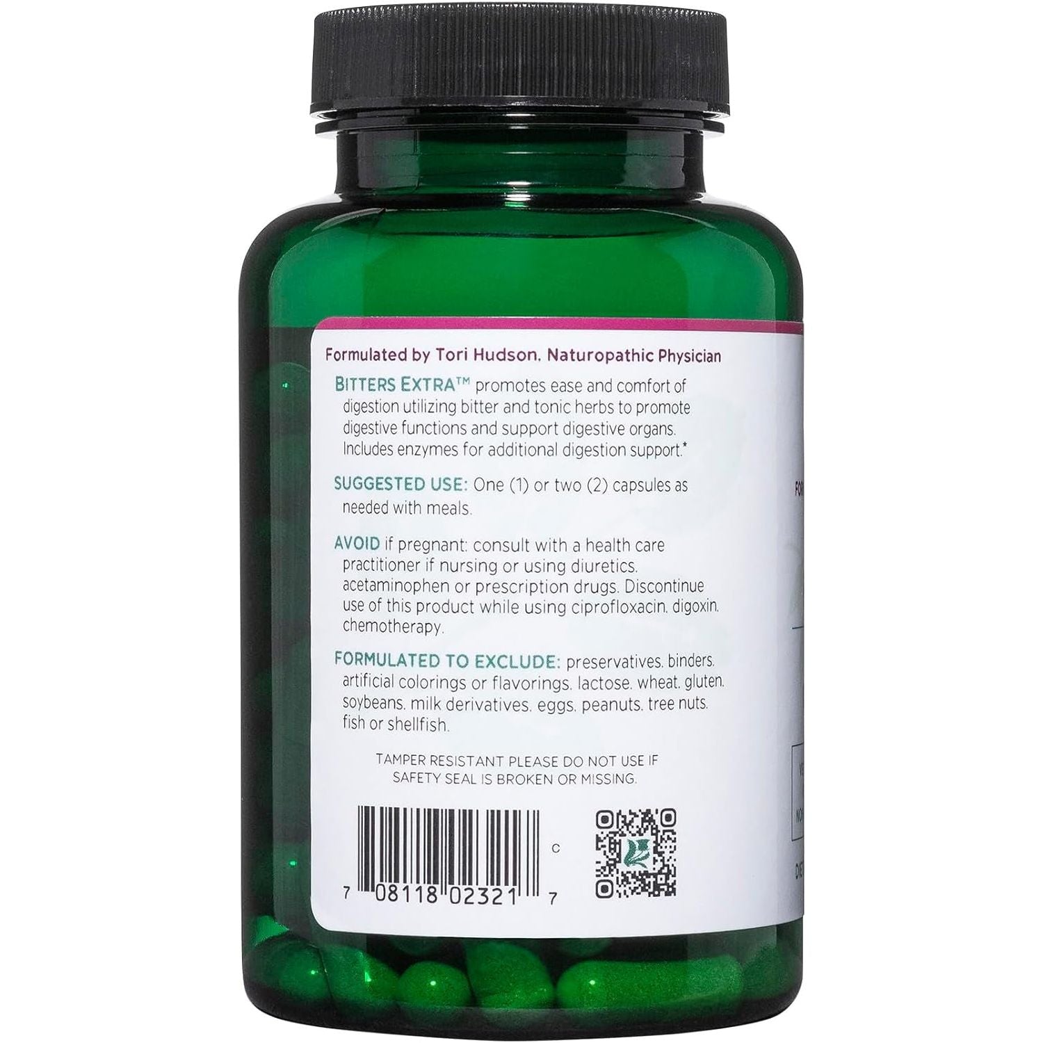 Vitanica Bitters Extra – 90 Capsules | Herbal Digestive Bitters with Enzymes for Healthy Digestion