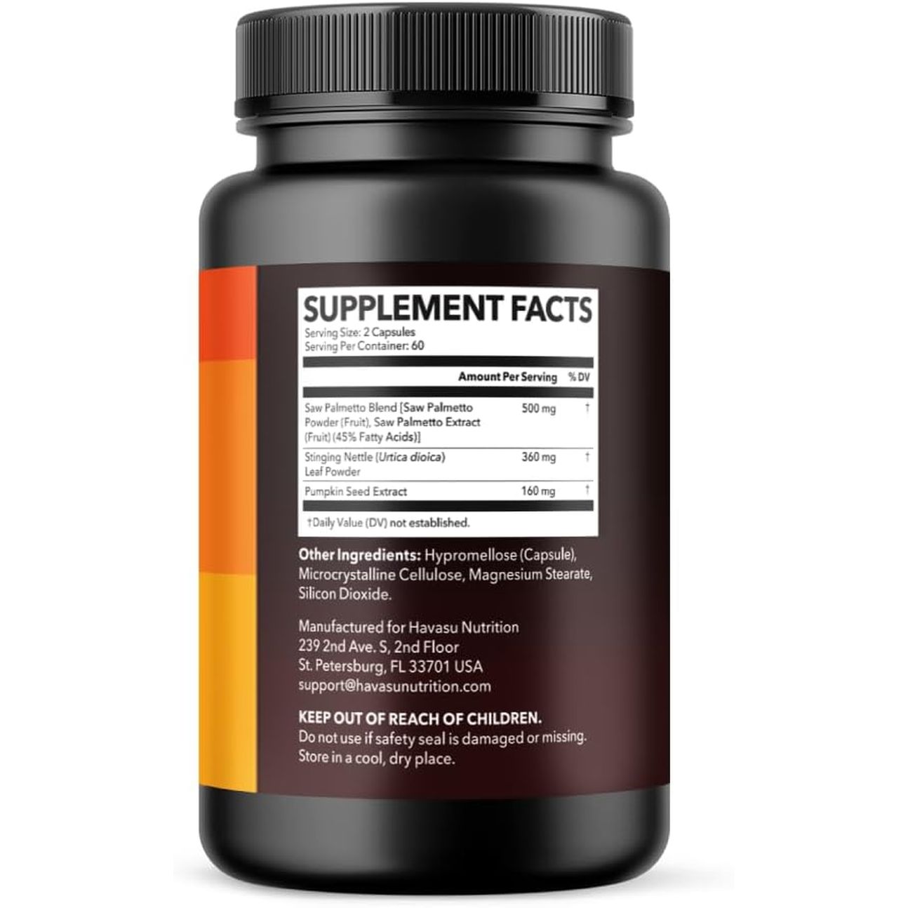 HAVASU NUTRITION Saw Palmetto 3X Formula + Nettle & Pumpkin – 120 Capsules | Prostate, Urinary & Hair Health Support