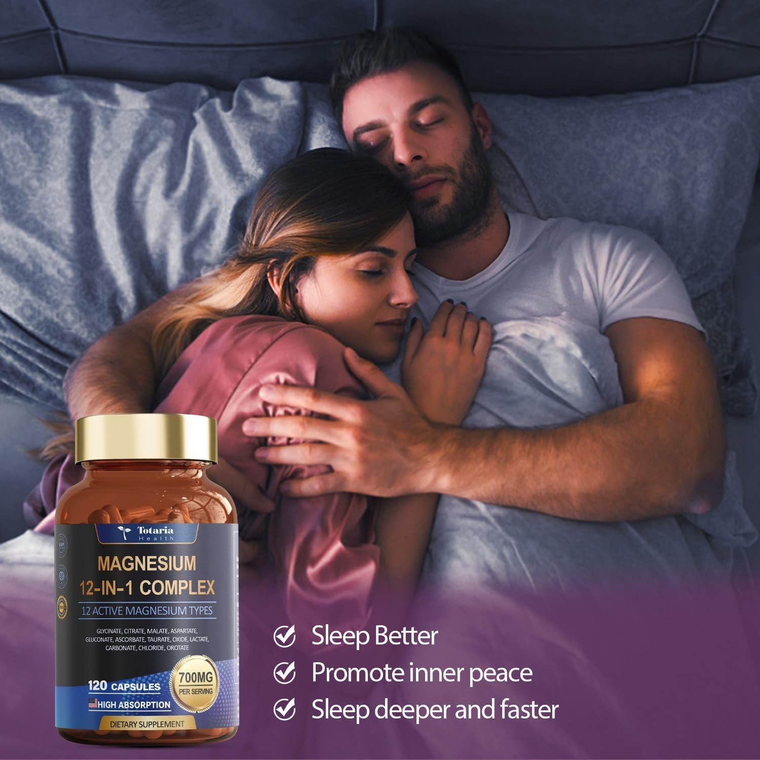 Totaria Magnesium 12 in 1 Complex - 120 Vegan Capsules