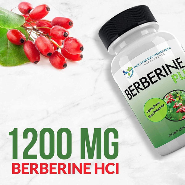 Berberine plus 1200Mg per Serving - 120 Veggie Capsules with Royal Jelly