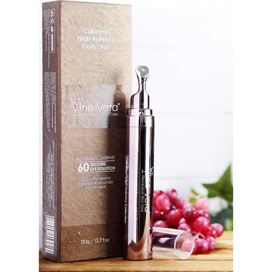 Vine Vera Resveratrol Cabernet 60 Second Eye Solution – 20g | Instant Eye Lift & Smoothing Treatment