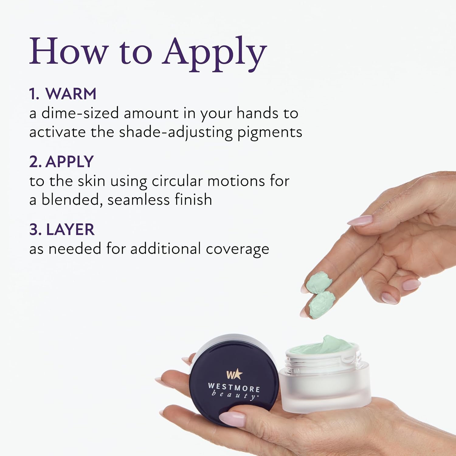 Westmore Beauty Green-to-Beige Redness Corrector Cream – 30ml | Instantly Neutralizes Redness & Evens Skin Tone