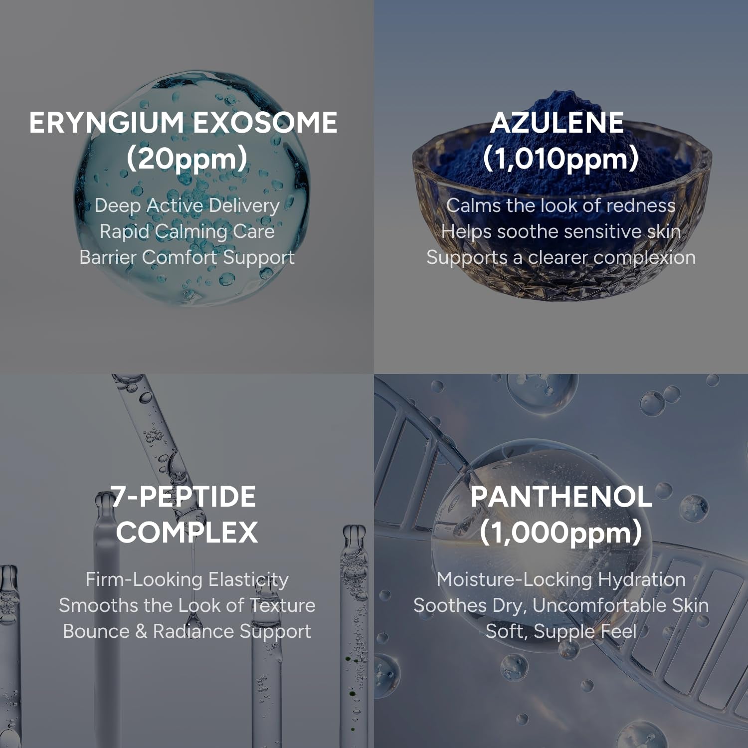 AZULENE Exosomethod Serum with Niacinamide & Panthenol for Glass Skin, Calming & Glowing Exosome Ampoule for Uneven Dull Skin Tone, Korean Skin Care (1.01 Fl Oz / 30Ml)