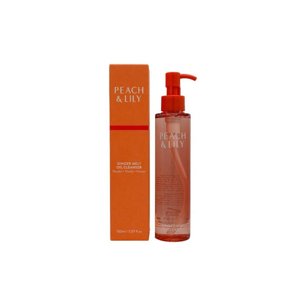 Peach & Lily Ginger Melt Oil Cleanser – 150ml | Gentle Yet Powerful Makeup Removal & Deep Cleansing