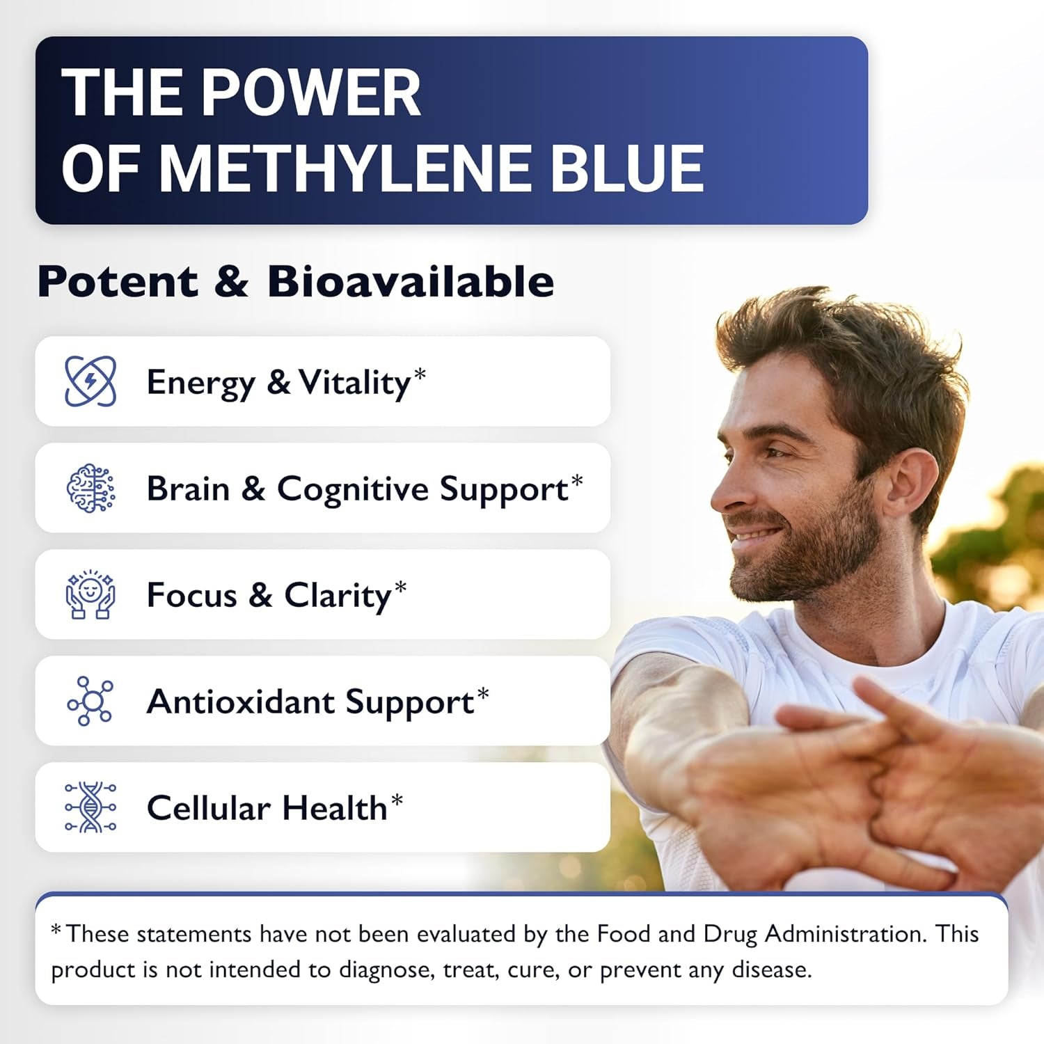 LCG LABS Methylene Blue 1% Solution – 100ml | Cellular Antioxidant Support & Mitochondrial Health Booster